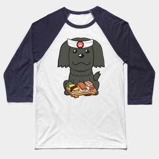 Sushi Chef Sheepdog Baseball T-Shirt